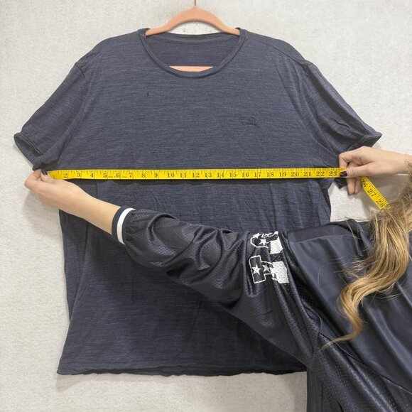 Icebreaker Shirt Mens XL Blue Short Sleeve Crewneck Lightweight Casual Tee - Picture 3 of 8